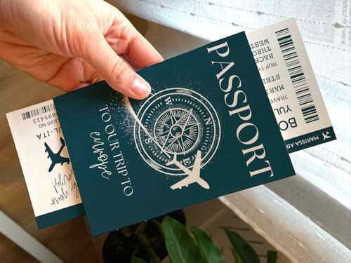 passeport fait maison DIY pour offrir un voyage de façon originale